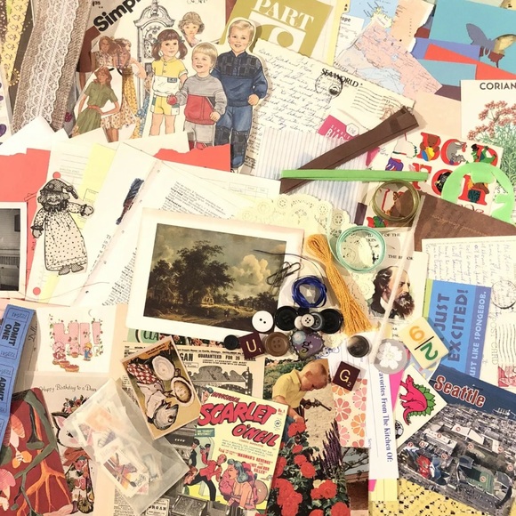 Paper Pack 100+ Vintage Scrapbook Craft Rare Finds - Picture 6 of 7